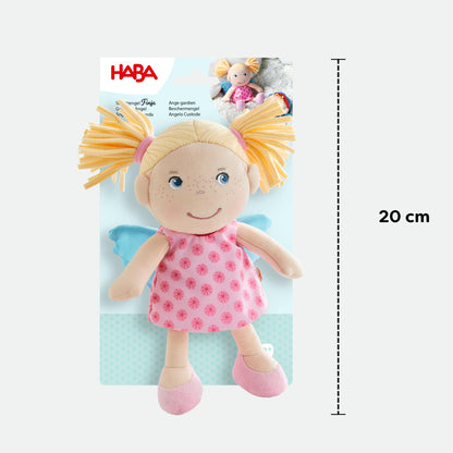 HABA Guardian Angel Finja - Cuddly Fabric Doll (20 cm), perfect welcome gift for babies & toddlers - Machine washable at 30 °C - 1304103001