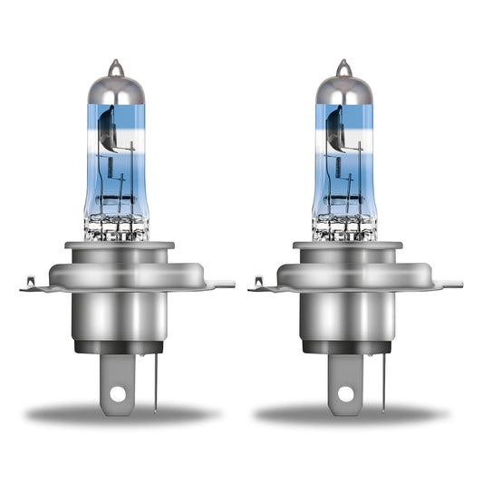Osram NIGHT BREAKER 200, H4, +200% light, halogen lamp for headlights, 64193NB200-HCB, 12V car, twin pack (2 lamps)