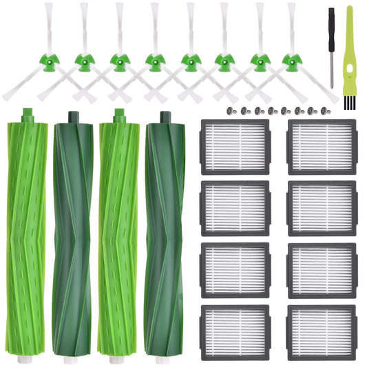 Replacement parts for iRobot Roomba i7 compatible with j7, j7+/Plus, i7, i7+, i3, i3+, i4, i4+, i6, i6+, i8, i8+, E5, E6, E7 vacuum cleaners.