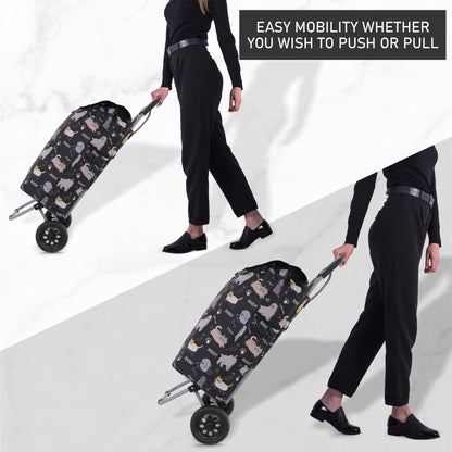 Hoppy Lightweight Shopping Trolley, 57 l, Model 2024, durable and collapsible, for easy storage.