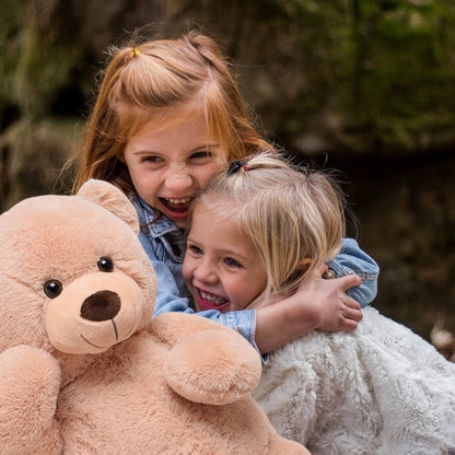 TE-Trend XXL Teddy Bear 100cm - sweet giant teddy for cuddly hours - brown teddy bear - plush toy XXL for unforgettable gift moments - plush bear - giant bear for kids & adults