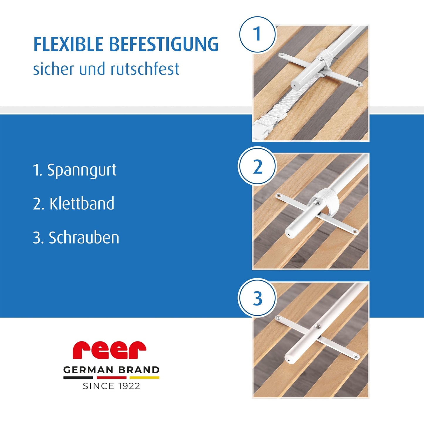 Reer Sleep'n Keep, bed guard rail for baby bed, 150 cm length for beds 180-210 cm long.
