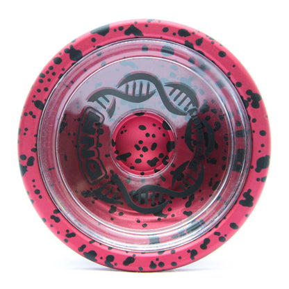 YoYo Factory DNA Yo-Yo - Metal professional yo-yo with unresponsive and ball bearing - Yoyo for DNA tricks - Toy for kids & adults - Red/Black