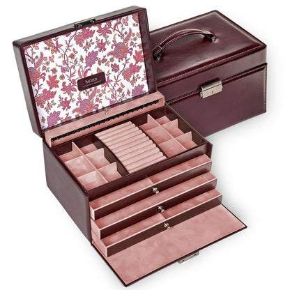 Jewelry box Jasmine florage/bordeaux