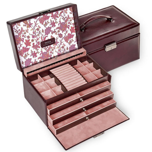 Jewelry box Jasmine florage/bordeaux