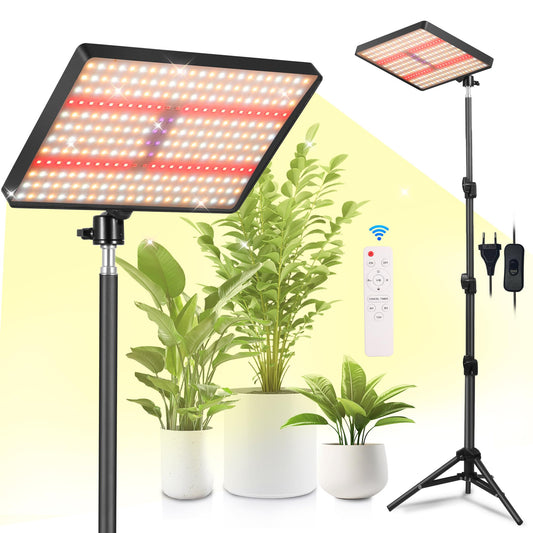 MICCYE Plant Lamp LED with Stand UV-IR Full Spectrum 286 LEDs Grow Lamp with 4/8/12H Timer Dimmable Plant Light Growth Lamps for Plants Plant Lamp LED