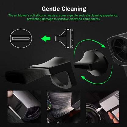 VSGO Electric Air Blower for camera and lenses, keyboards, and other electronic device cleaning. 100,000 RPM high-speed motor, 120 km/h wind speed.