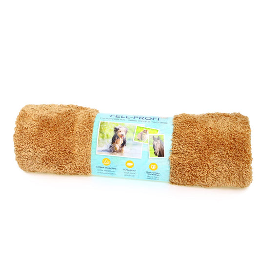 Jemako Fur-Pro Dog Towel Pet Drying Towel Pet Care, gentle fur drying (M (45 x 85 cm)) including SINLAND laundry bag.