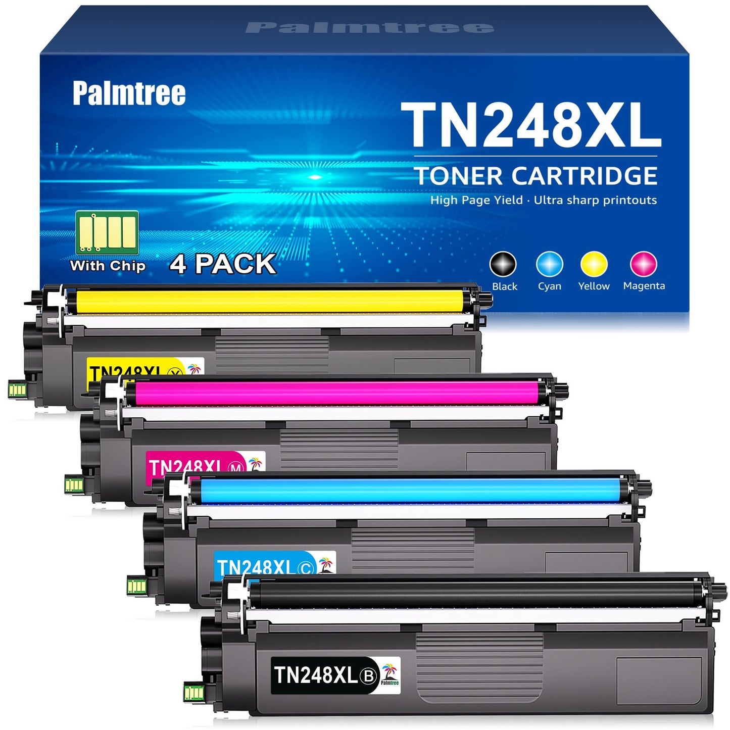 TN248XL TN248 Compatible for Brother MFC-L3760CDW Toner Brother MFC-L3740CDW Toner Brother MFC-L3740CDWE Brother DCP-L3560CDW TN 248 Brother DCP-L3520CDWE MFC-L8390CDW Brother HL-L3240CDW HL-L3220CWE