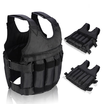 Weighted vest, 50kg training vest, running vest, adjustable weight vest, running jacket. Empty weight vest, heavy sand jacket for strength training, weight loss fitness training vest.