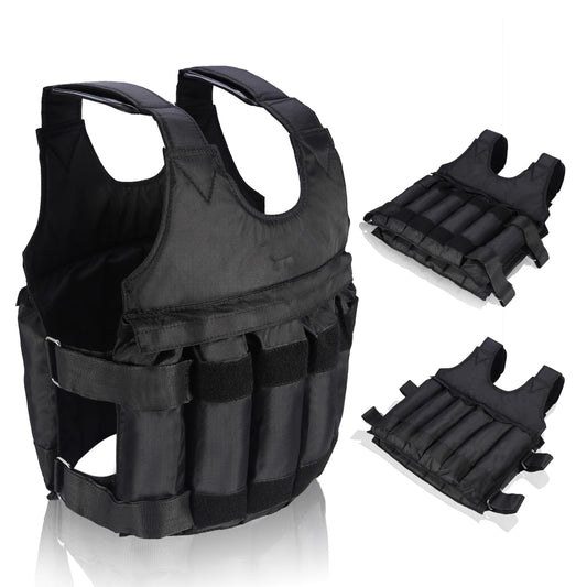 Weighted vest, 50kg training vest, running vest, adjustable weight vest, running jacket. Empty weight vest, heavy sand jacket for strength training, weight loss fitness training vest.