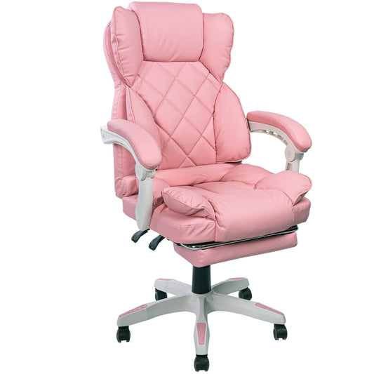 TRISENS Desk Chair Design Office Chair TV Office Chair Executive Chair Relax & Home Office, Color: Pink