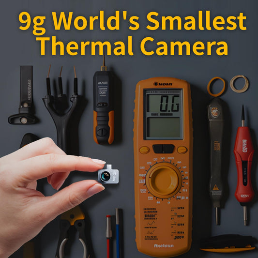 Thermal camera - Android Type-C, InfiRay P2 Pro, magnetic macro lens, 9g all-metal housing, 25Hz, Engineer Pro-class infrared thermal camera for industry, home, circuit board inspection.