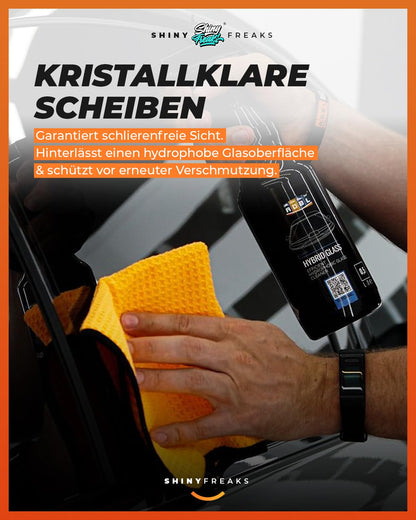 ADBL Car Care Set: Interior Experience Set Car Cleaning Kit Interior Care - Interior Cleaner Glass Cleaner Interior Scent Air Freshener Hand Polishing Sponge Microfiber Cloth Cleaning Cloth | 8-piece