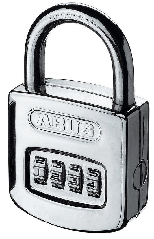 ABUS combination lock 160/50HB50 - padlock with high shackle and individually adjustable code - 35837 - ABUS security level 6 - Silver