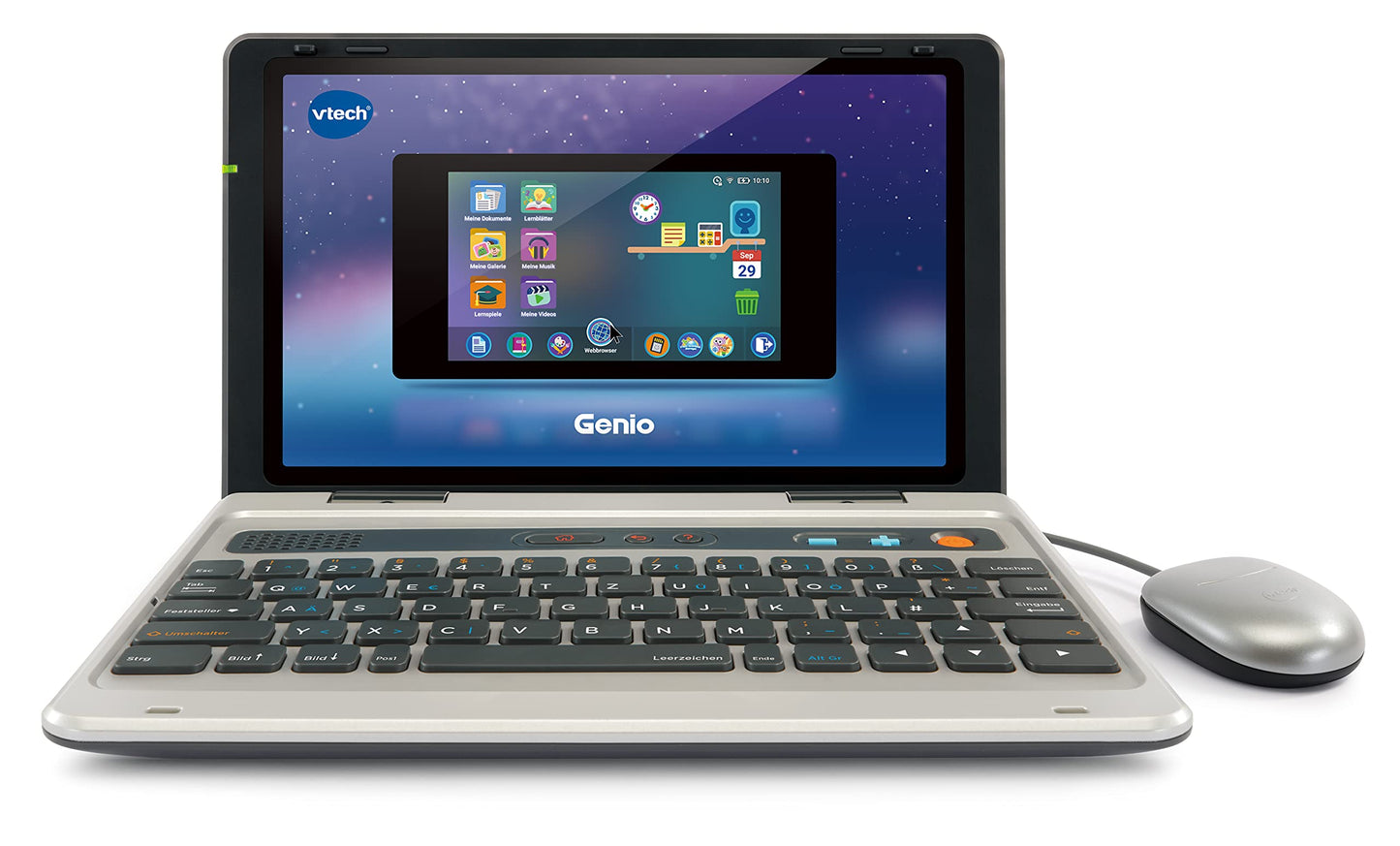 Vtech Genio Learning Laptop - educational computer with internet access, text program and learning content on letters, words, math, logic and more - for children aged 5-12 years.
