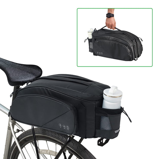 HOMPER bike bags for luggage carrier Reflective luggage rack bag Multifunctional rear luggage bag rear seat bag, 11L