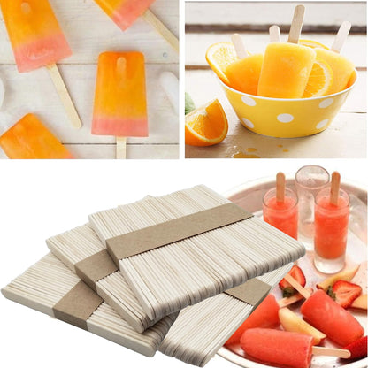 1000 pieces of wooden ice cream sticks, versatile for crafting and DIY projects. Great for making crafts and DIY projects, these wooden sticks can be used in various ways.