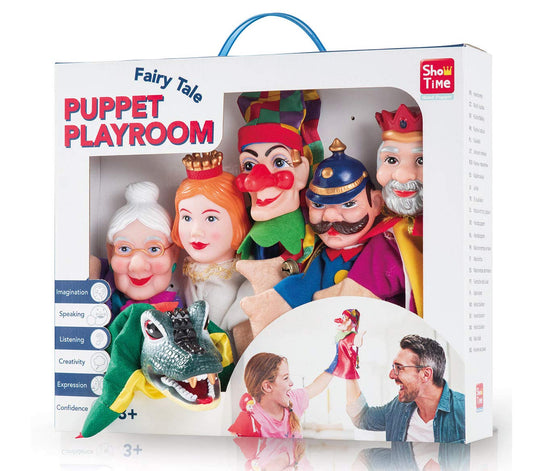 abgee 842 7330/6 EA Large 5 Hand Puppets Wizard of Oz, red