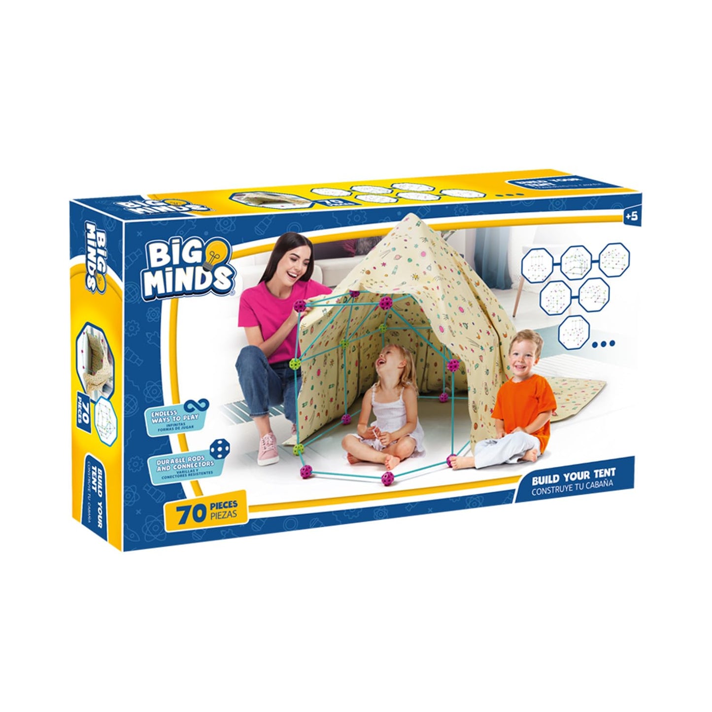 Cave Build Kids | Building Toys 70 Pieces | Outdoor Games For Kids UNT Kids Tent Indoor | Outdoor Toys | Garden Toys | Building Toys Ages 6+ | STEM