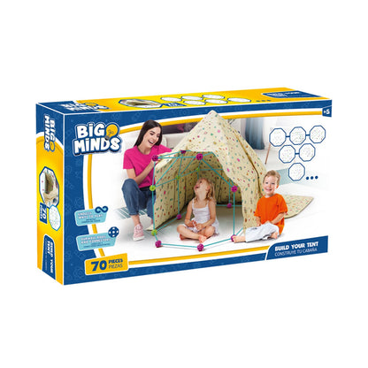 Cave Build Kids | Building Toys 70 Pieces | Outdoor Games For Kids UNT Kids Tent Indoor | Outdoor Toys | Garden Toys | Building Toys Ages 6+ | STEM