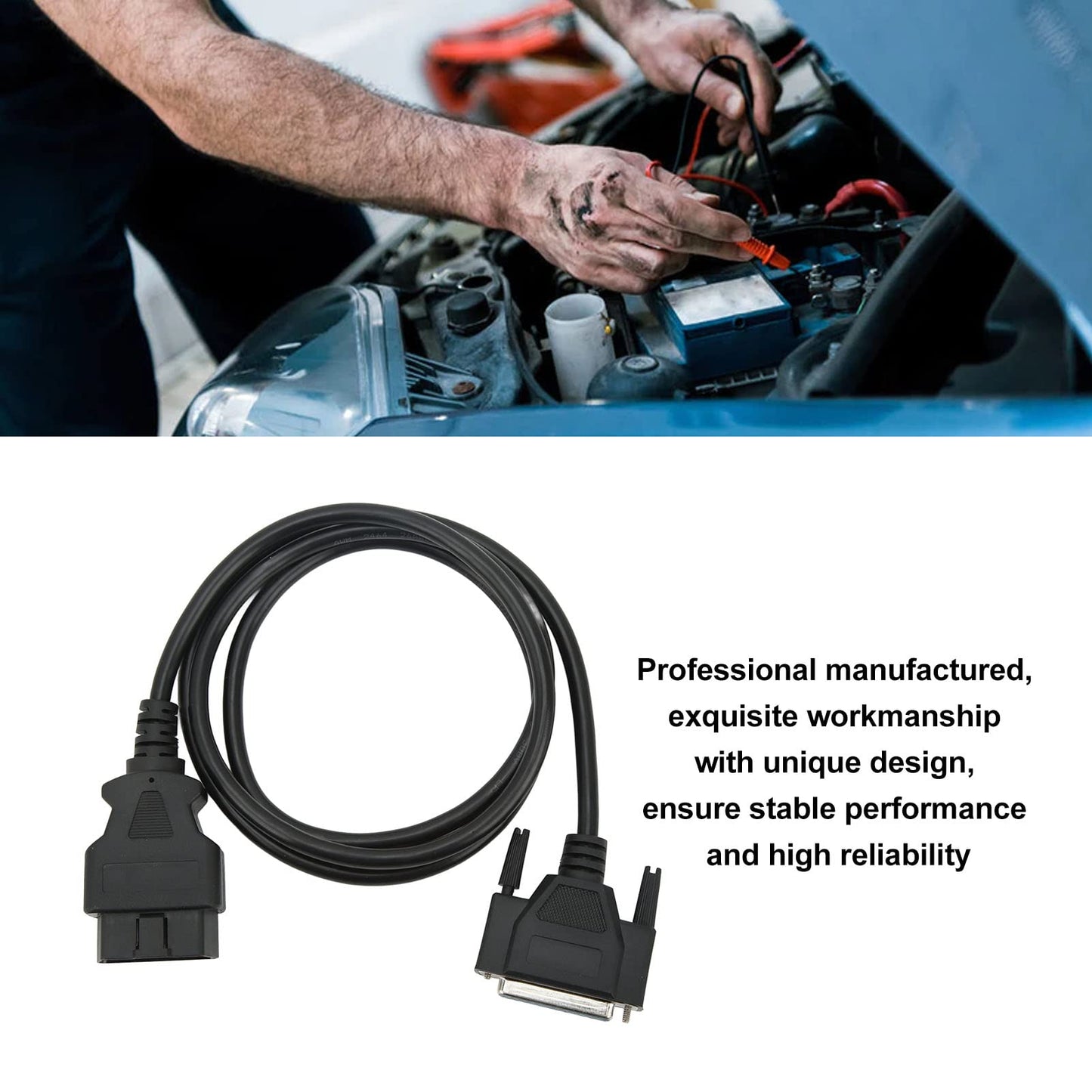 OBD2 data cable, OBDII OBD2 DLC cable 95171 1284 VCI Diagnostic Tool DLC Datalink Cable Replacement for Acura