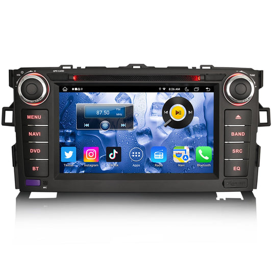 Android 14 8-core 4GB 64GB car radio for Toyota Auris GPS Navi Carplay Android Auto DSP Bluetooth 5.0 A2DP WiFi DAB+ IPS DVD SWC DVR DAB+ OBD2