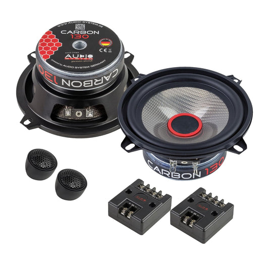 MEDIADOX Front/Rear 13cm/130mm 2-way Component Car Speakers/Set by Kenwood (KFC-E130P) compatible with KIA.