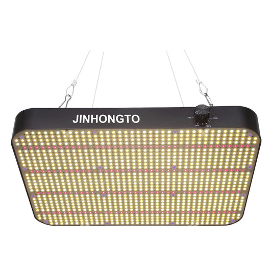 JINHONGTO 260 Watt LED Grow Light Dimmable, Plant Lamp LED Full Spectrum, Daisy Chain Function, Quiet Built-in Fan.