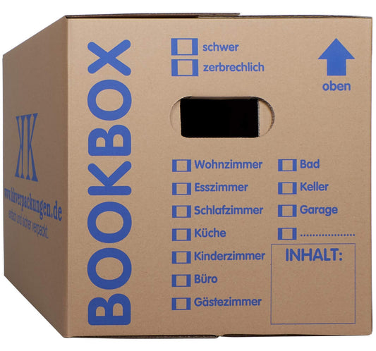 5 professional quality bookboxes, 2 corrugated.