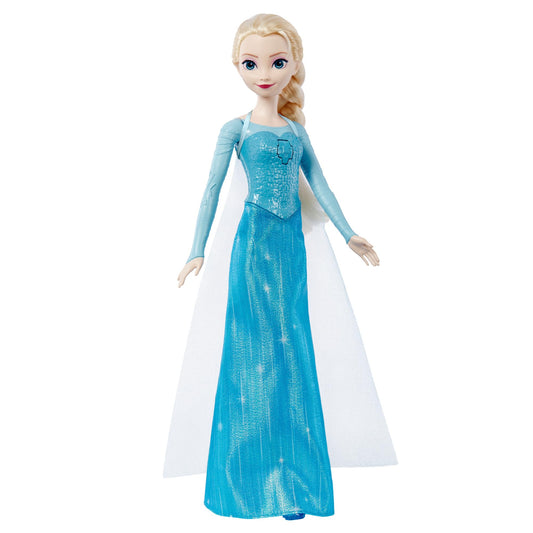 Mattel Disney Frozen Singing Elsa Fashion Doll in movie-inspired outfit sings "Let It Go" in English, French, German, Italian, JDL58