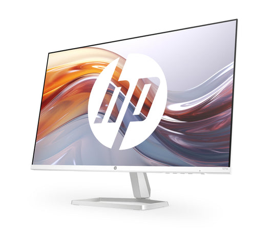 HP Series 5 527sa FHD IPS monitor with speakers | 27" | 100Hz | 1500:1 contrast | 99% sRGB | Dual HDMI 1.4 | VGA | audio input/output | anti-glare | adjustable | sustainable | white