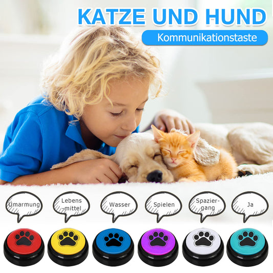 Chunhee Training bell for dog, cat training buzzer, dog buttons to speak/eat something/go out interactive toy pet tool 6 colors
