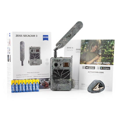 Zeiss Secacam 3-4er Pack - 4G Premium Trail Camera with Mobile Transfer App, SIM card, 32GB internal memory, 940nm LEDs, APP control, motion sensor Night Vision