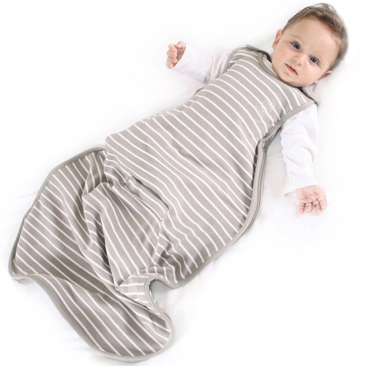 Woolino 4 Season Baby Sleeping Bag - Ultimate sleeping bag made from Merino wool - Two-way zipper adjustable Universal Size (2-24 months), Earth