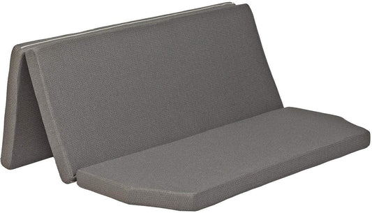 Camper's Delight folding mattress for VW Multivan T5 & T6 | 148 x 185 x 8 cm | Camping mattress with washable cover | Foam folding mattress | Sleep mattress for transporter | Travel mattress in gray color.