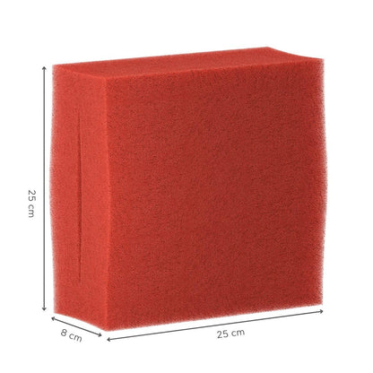6X Replacement Filter Sponge suitable for Oase Biotec 10 (3X coarse 10ppi + 3X fine 30ppi) | Set 3X Blue 3X Red