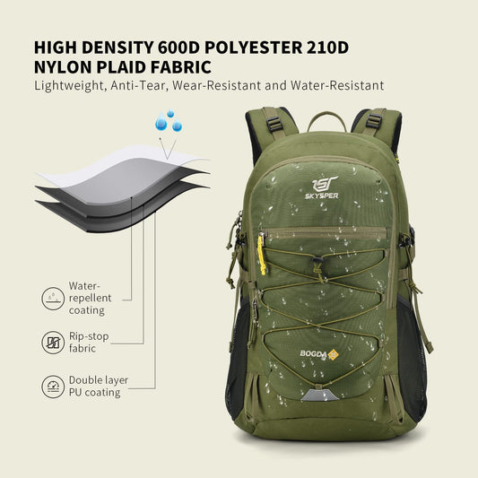 SKYSPER BOGDA 35 hiking backpack 35L with back ventilation & hydration system trekking backpack made of breathable 3D Air Mesh polyester camping outdoor hiking pack