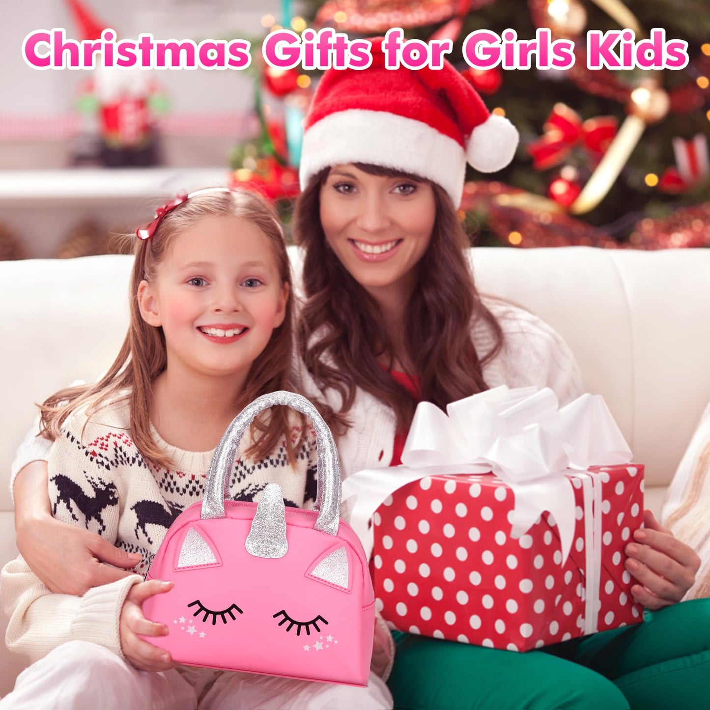 Aureyung Kids Makeup Set Girls Toy, Unicorn Makeup Case, Washable Kids Makeup Kit, Christmas Birthday Gifts for Girls 3 4 5 6 7 8 9 10 Years