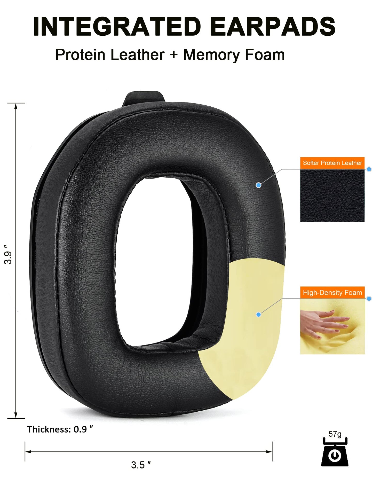 A50 Gen 4 Mod Kit - defean Replacement Ear Pads and Headband Compatible with Astro A50 Gen 4, Gen 5, and A50X Headset. Features high density noise cancelling foam with extra thickness.