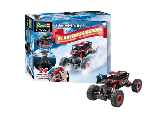 Revell Advent Calendar RC Crawler I Build remote-controlled truck in 24 days I Advent calendar for boys, girls & adults I Christmas gift I Ages 10+