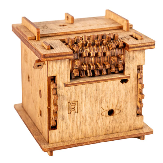 iDventure Cluebox - Schrödinger's Cat - Escape Room Game - 3D Wooden Puzzle - Money Gift Puzzle Box - IQ Puzzle - Mystery Box and Birthday Gift - Gadget for Men - Mechanical Brain Teasers