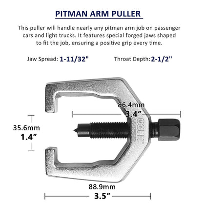 CCLIFE 5-piece set tie rod end ball joint puller, ball joint remover tool.