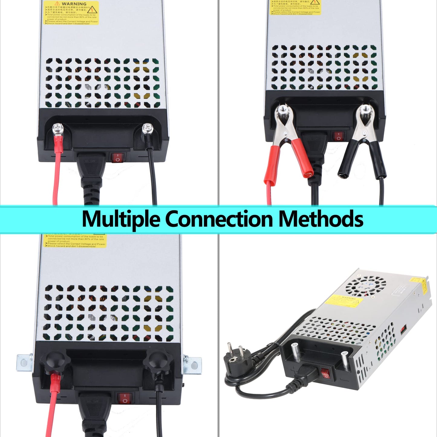 DC 12V 50A 600W power supply transformer switch power supply 110V/220V AC to DC 12V power supply transformer adapter transformer 12V 50A for LED light strip CCTV camera security system radio (2023 Upgraded)