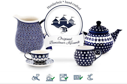 Original Bunzlau Ceramic Rum Pot 4.2 liters multi-purpose pot ceramic pot insert pot (design 42)