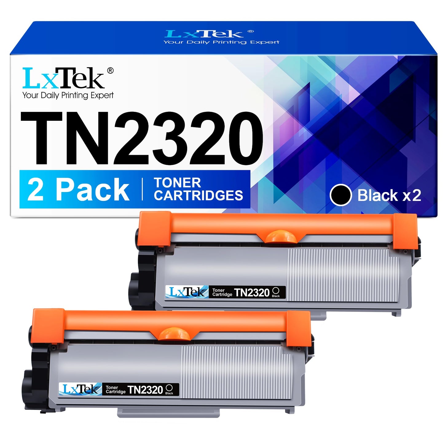 LxTek TN2320 toner compatible with Brother TN-2320 TN2320 TN-2310 for Brother MFC-L2700DW MFC-L2700DN MFC-L2720DW HL-L2340DW HL-L2300D DCP-L2520DW DCP-L2540DN MFC-L2740DW HL-L2360DN (2 Black)