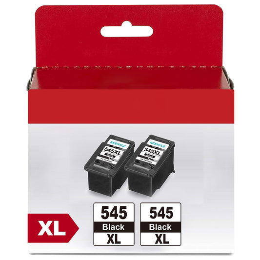 PG-545XL 545 XL Black Printer Cartridges for Canon PG 545 XL 545XL, for Canon Pixma TS3450 MG2550S MG2555S TR4550 TR4551 TS3150 TS3151 MG2950 MG3050 MX490 MX495 iP2850 MG2450 MG3053 Printers (2-pack)