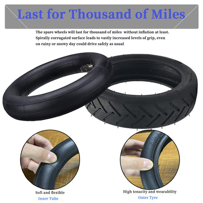 OUXI E-Scooter tire 8 1/2 tire 1 tire and 1 tube package E-Scooter spare tube + tire 8.5 inch compatible with Xiaomi M365/M365Pro2 electric scooter-black replacement wheels for scooter 50/75-6.1