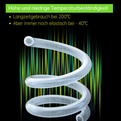 Uxney Silicone Hose - Transparent Rubber Hose for household, drinking water, industry - 13mm ID x 18mm OD, 2.5mm wall thickness, 5 meter length