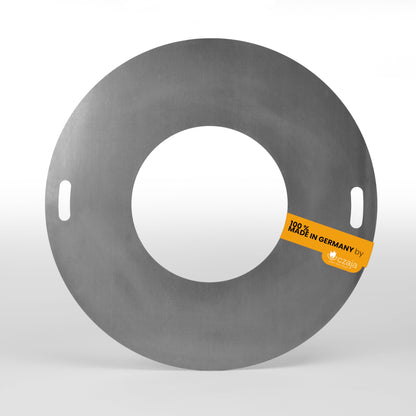Fire plate 98 cm (100 cm) for fire bowls and fire barrels - grill ring - plancha grill plate for fire bowls and fire barrels.